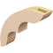 Ekena Millwork 3-inch W x 14-inch D x 14-inch H Ozark Rough Cedar Woodgrain TimberThane Knee Brace, Primed BRCUR03X14X14OZKRCPR - alternate 4